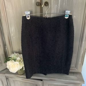 Vertigo Slate Gray Textured Pencil Skirt